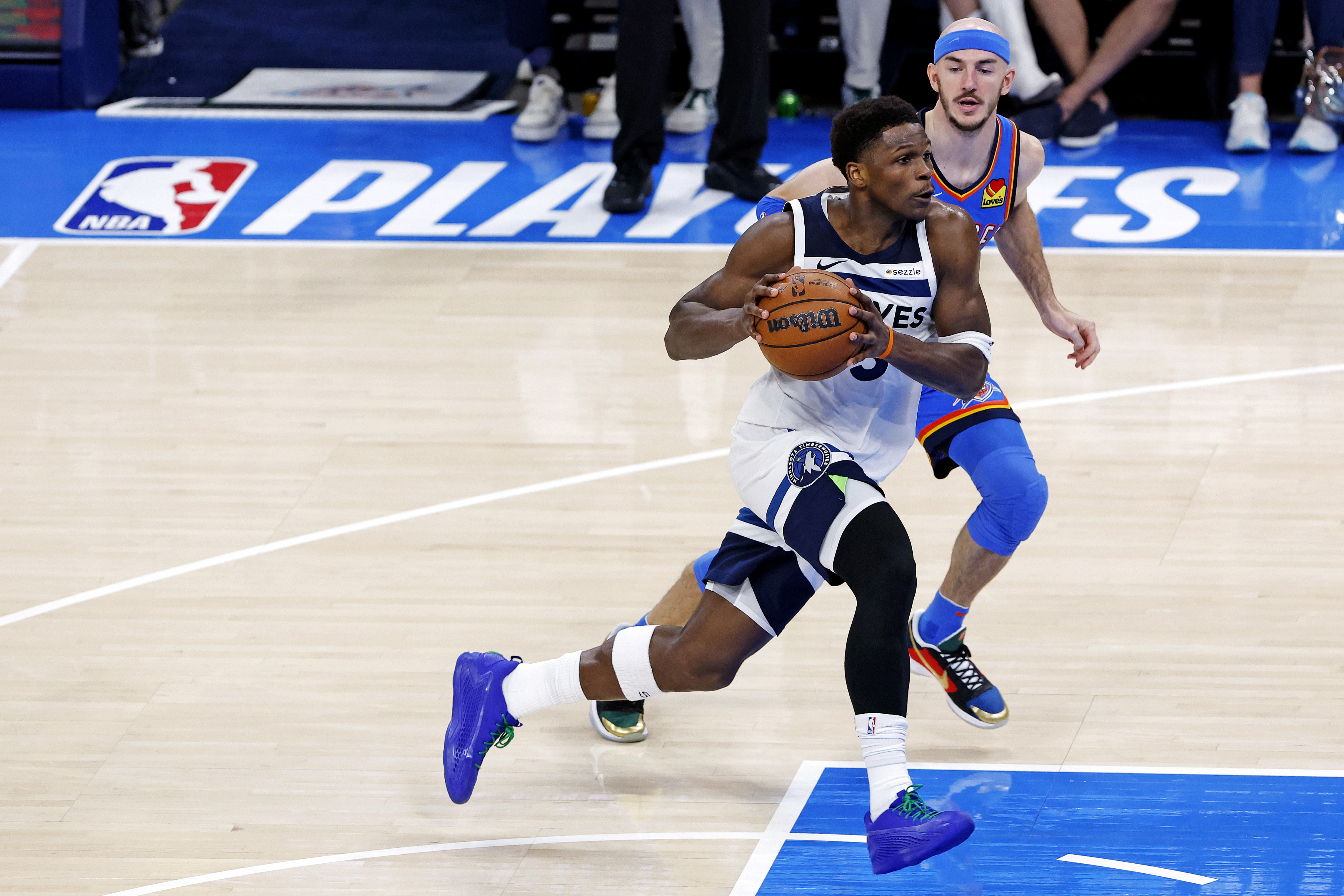 NBA: Playoffs-Minnesota Timberwolves Anthony Edwards at Oklahoma City Thunder - Source: Imagn
